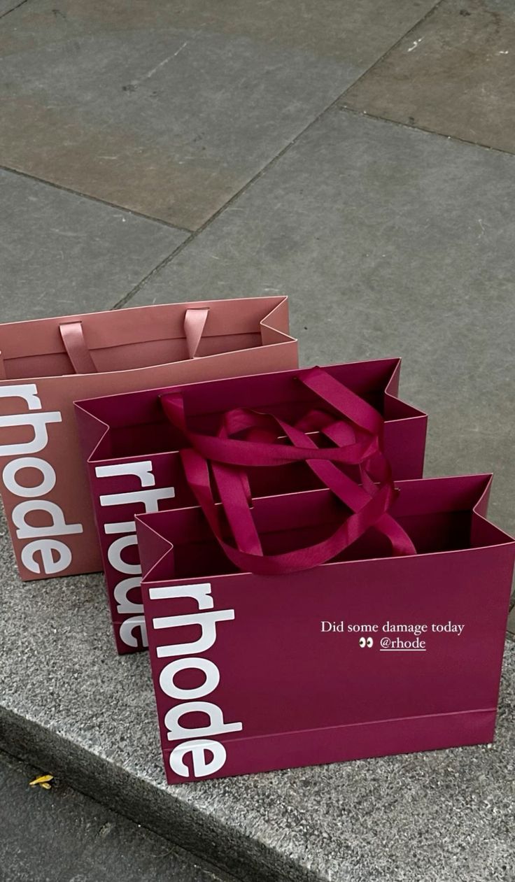 Luxury Blood Red Paper Gift Bag