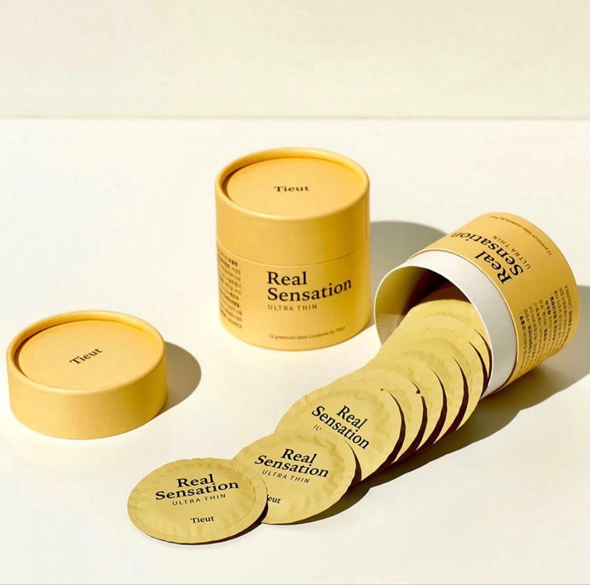 Paper tube for condom
